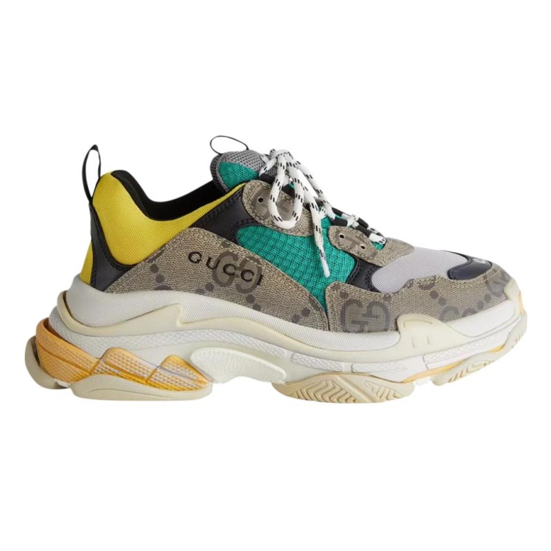 Gucci x Balenciaga Triple S 'The Hacker Project - Beige Yellow'