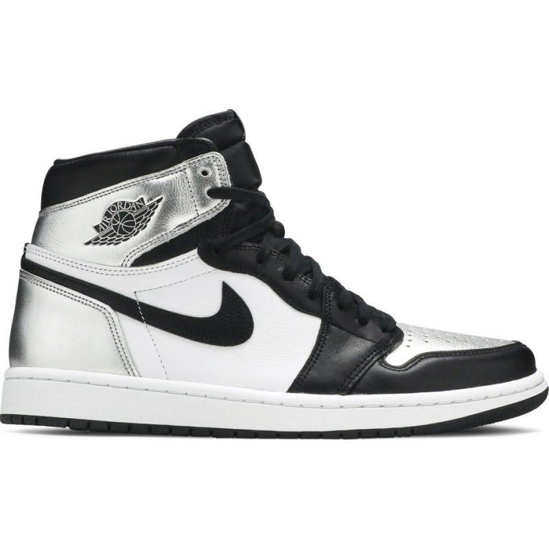  Air Jordan 1 Retro High OG 'Silver Toe'