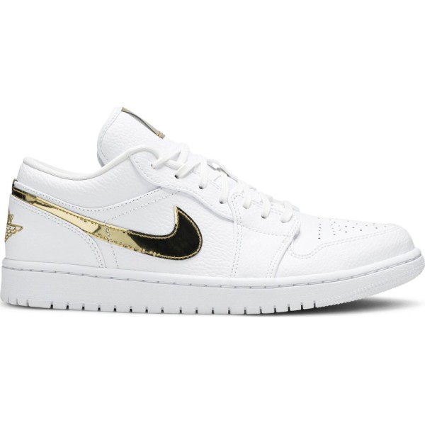 Air Jordan 1 Retro Low 'White Metallic Gold' 
