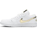 Air Jordan 1 Retro Low 'White Metallic Gold' 