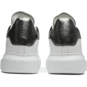 Alexander McQueen Wmns Oversized Sneaker 'Bleach White Silver'